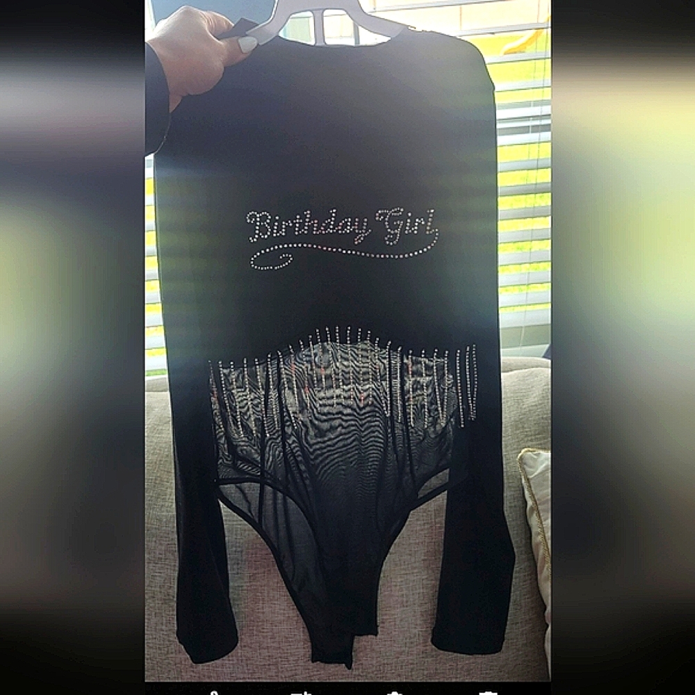 Black 'Birthday Girl' Bodysuit